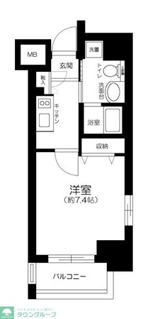 グランティアラ芝大門の物件間取画像